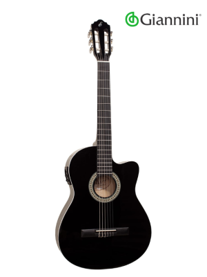 Guitarra Electroacústica Giannini NF14 CEQ BK