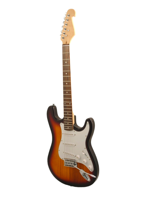 Guitarra eléctrica tipo stratocaster sunburst