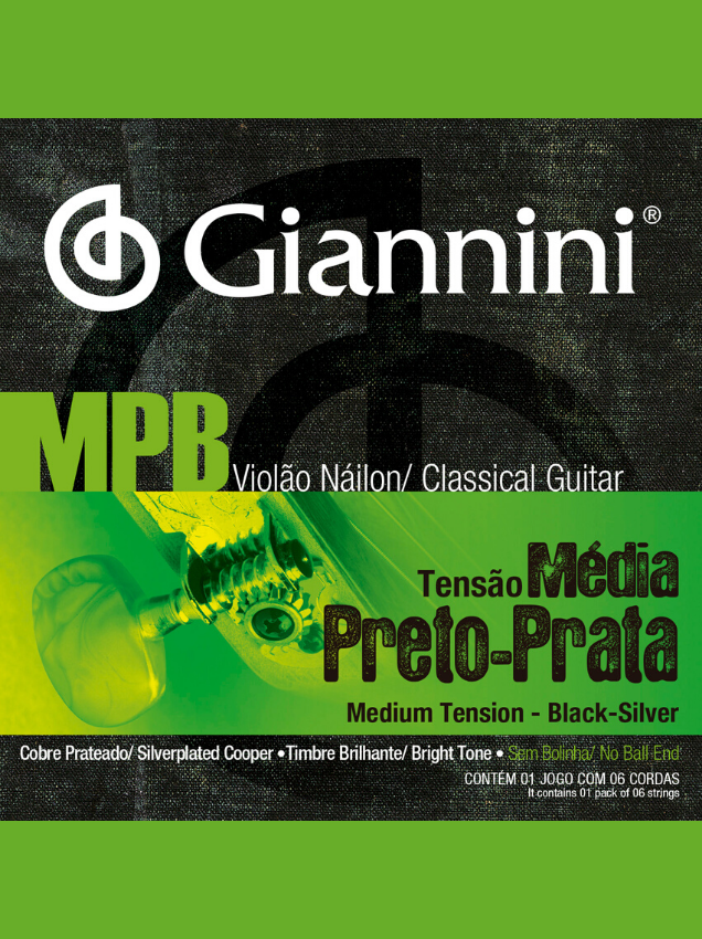 Cuerdas De Nylon MPB Giannini Tensión Media